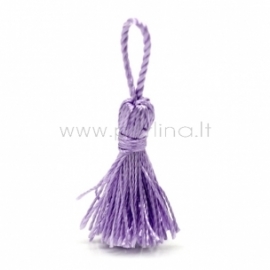 Polyester tassel, mauve, 4,5 - 5,5 cm