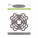 Kirtimo formelės "Die cut stencil floal", 103x103 mm, 4 vnt.
