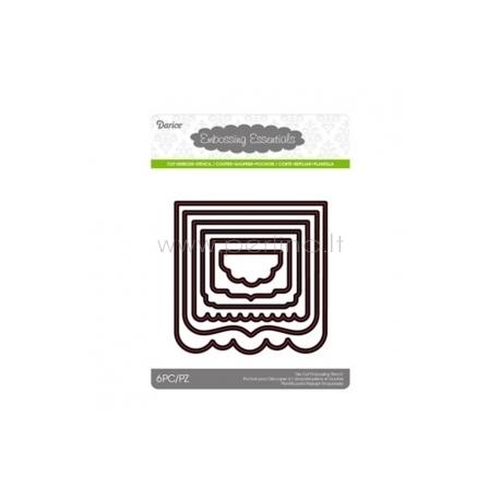 Kirtimo formelės "Die cut stencil book page cutting knife middle", 104x104 mm, 6 vnt.
