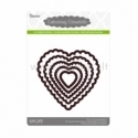 Die cut stencil scallop heart, 103x101 mm, 5 pc