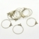 Antique Bronze wine glass charm rings/earring pendants, 29x26 mm, 1 pc