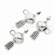 Pendant "Cupid arrow", antique silver, 30x17 mm