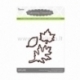 Die cut stencil leaves, 64x50 mm, 41x29 mm, 30x25 mm, 3 pc