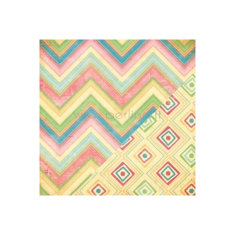 Paper "Detailed Chevron/Diamond Ikat", 30,5x30,5 cm