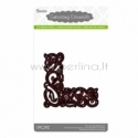Die cut stencil swirl corner, 90x90 mm, 1 pc