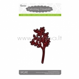 Die cut stencil foilage, 59x105 mm, 1 pc