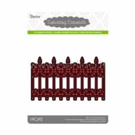 Kirtimo formelė "Die cut stencil fence border", 124x74 mm, 1 vnt.