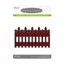 Die cut stencil fence border, 124x74 mm, 1 pc