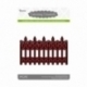 Die cut stencil fence border, 124x74 mm, 1 pc