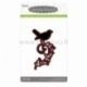 Kirtimo formelė "Die cut stencil bird on branch", 61x105 mm, 1 vnt.