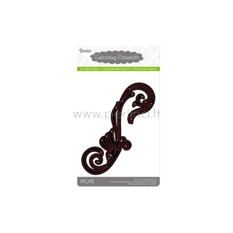 Die cut stencil border with accents, 155x55 mm, 1 pc