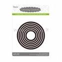 Die cut stencil circles, 102x102 mm, 6 pc