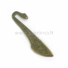 Bookmark "Flower", antique bronze, 114 mm