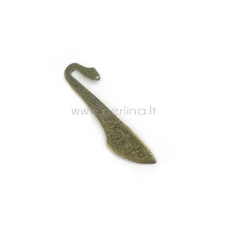 Bookmark "Flower", antique bronze, 114 mm