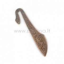 Bookmark "Flower", antique copper, 114 mm