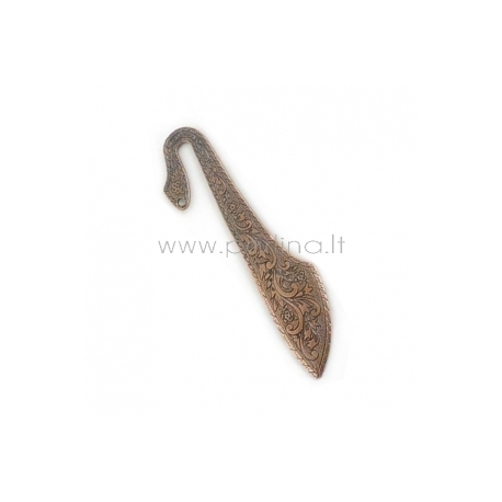 Bookmark "Flower", antique copper, 114 mm