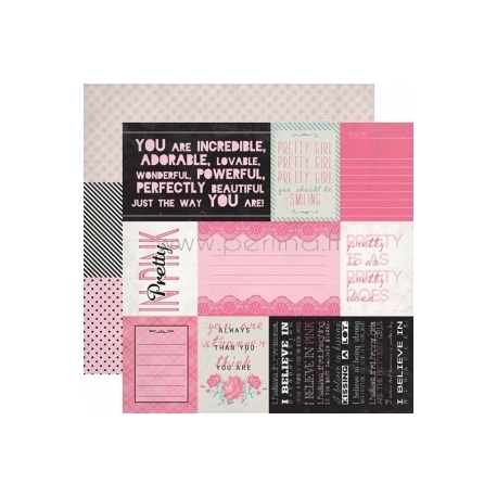 Popierius "Enhancements - Classique: Pretty Collection", 30,5x30,5 cm