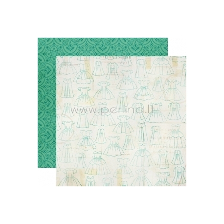 Paper "Dress Pattern - Jack and Jill Girl Collection", 30,5x30,5 cm