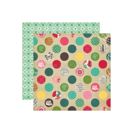 Paper "Delightful Dots - Jack and Jill Girl Collection", 30,5x30,5 cm