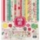 Paper "4x6 Journaling Cards - Jack and Jill Girl Collection", 30,5x30,5 cm