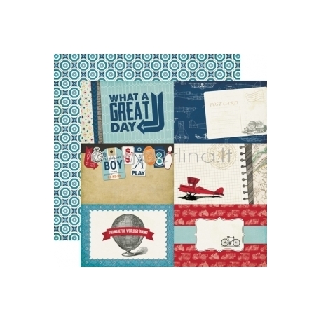 Popierius "Travel - Jack and Jill Boy Collection", 30,5x30,5 cm