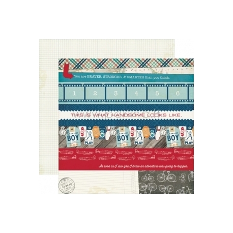 Paper "Explore - Jack and Jill Boy Collection", 30,5x30,5 cm