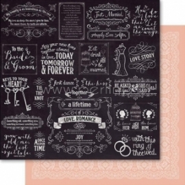 Paper "Blackboard - Rustic Charm Paperz", 30,5x30,5 cm
