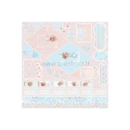 Popierius "Avalance - Rose Garden", 30,5x30,5 cm