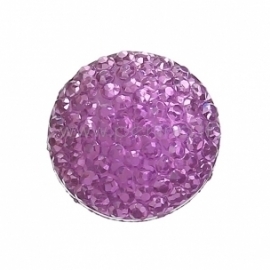 Resin cabochon, purple, 10 mm