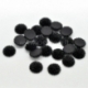 Resin cabochon "Black Flower", 15x6 mm