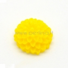 Resin cabochon "Yellow Flower", 15x6 mm