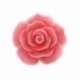 Akrilinis kabošonas "Rožė", tamsiai rožinė sp., 20x20 mm