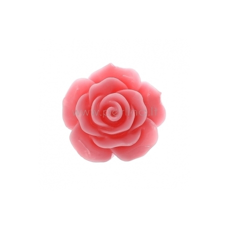 Resin flower embellishment, dark pink, 20x20 mm