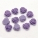 Akrilinis kabošonas-gėlė, violetinė sp., 14x8 mm