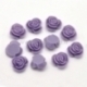 Resin flower embellishment, purple, 14x8 mm