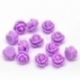 Resin flower embellishment, purple, 10 mm