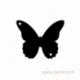 Plexiglass connector "Butterfly 4", ivory, 3x2,4 cm