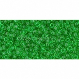 TOHO seed beads, Transparent Peridot (7), 11/0,10 g