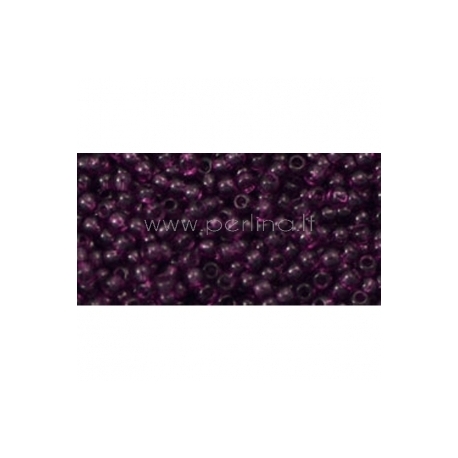 TOHO seed beads, Transparent Med Amethyst (6B), 11/0,10 g