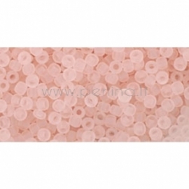 TOHO seed beads, Transparent Frosted Rosaline (11F), 11/0,10 g