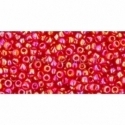 TOHO biseris, skaidrus vaivorykštinis Ruby (165C), 11/0, 10 g