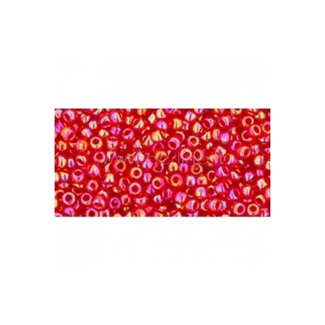 TOHO biseris, skaidrus vaivorykštinis Ruby (165C), 11/0, 10 g