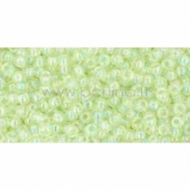 TOHO seed beads, Trans-Rainbow Lemon Mist (173), 11/0,10 g