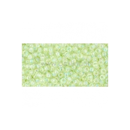 TOHO seed beads, Trans-Rainbow Lemon Mist (173), 11/0,10 g