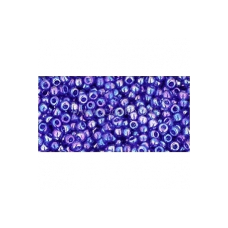 TOHO seed beads, Trans-Rainbow Cobalt (87), 11/0,10 g