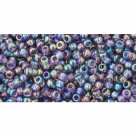 TOHO seed beads, Trans-Rainbow Sugar Plum (166D), 11/0,10 g