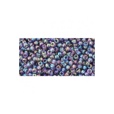 TOHO seed beads, Trans-Rainbow Sugar Plum (166D), 11/0,10 g
