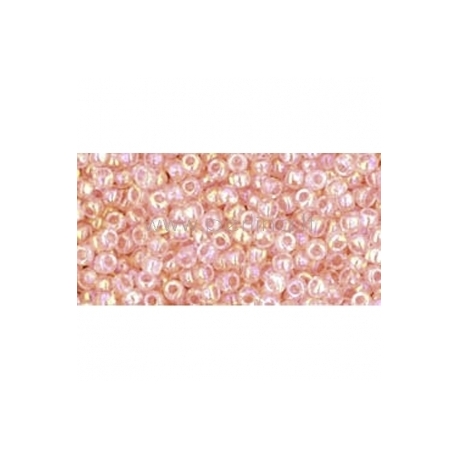 TOHO seed beads, Trans-Rainbow Rosaline (169), 11/0,10 g