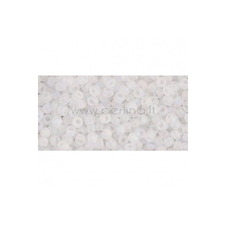 TOHO biseris, skaidrus vaivorykštinis Frosted Crystal (161F), 11/0, 10 g