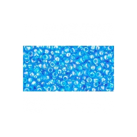 TOHO seed beads, Trans-Rainbow Dark Aqua (163B), 11/0,10 g